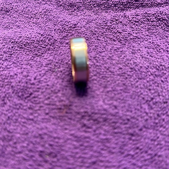 Rose Gold and Silver Men Ring - Picture 3 of 4
